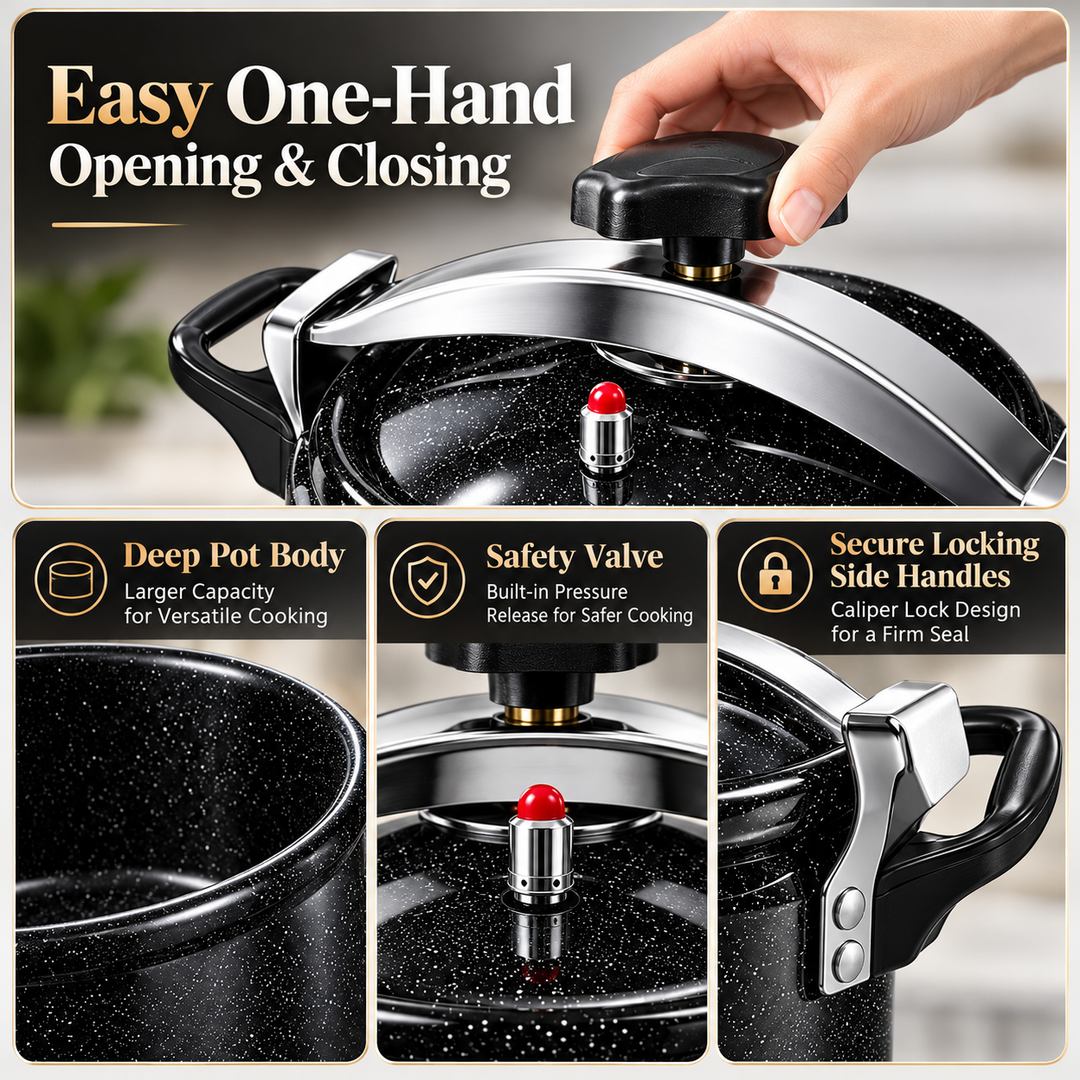 Royal Swiss Aluminium Pressure Cooker – 5L / 7L / 11L