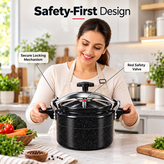 Royal Swiss Aluminium Pressure Cooker – 5L / 7L / 11L