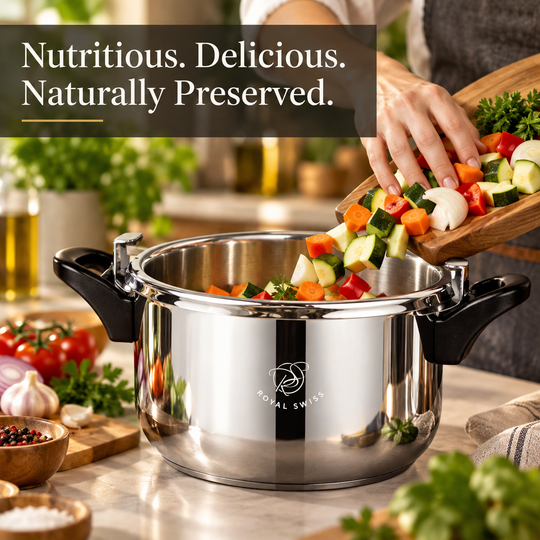 Royal Swiss Stainless Steel Manual Pressure Cooker feature image 3 