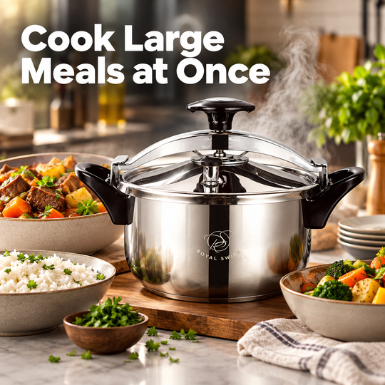 Royal Swiss Stainless Steel Manual Pressure Cooker feature image 6 