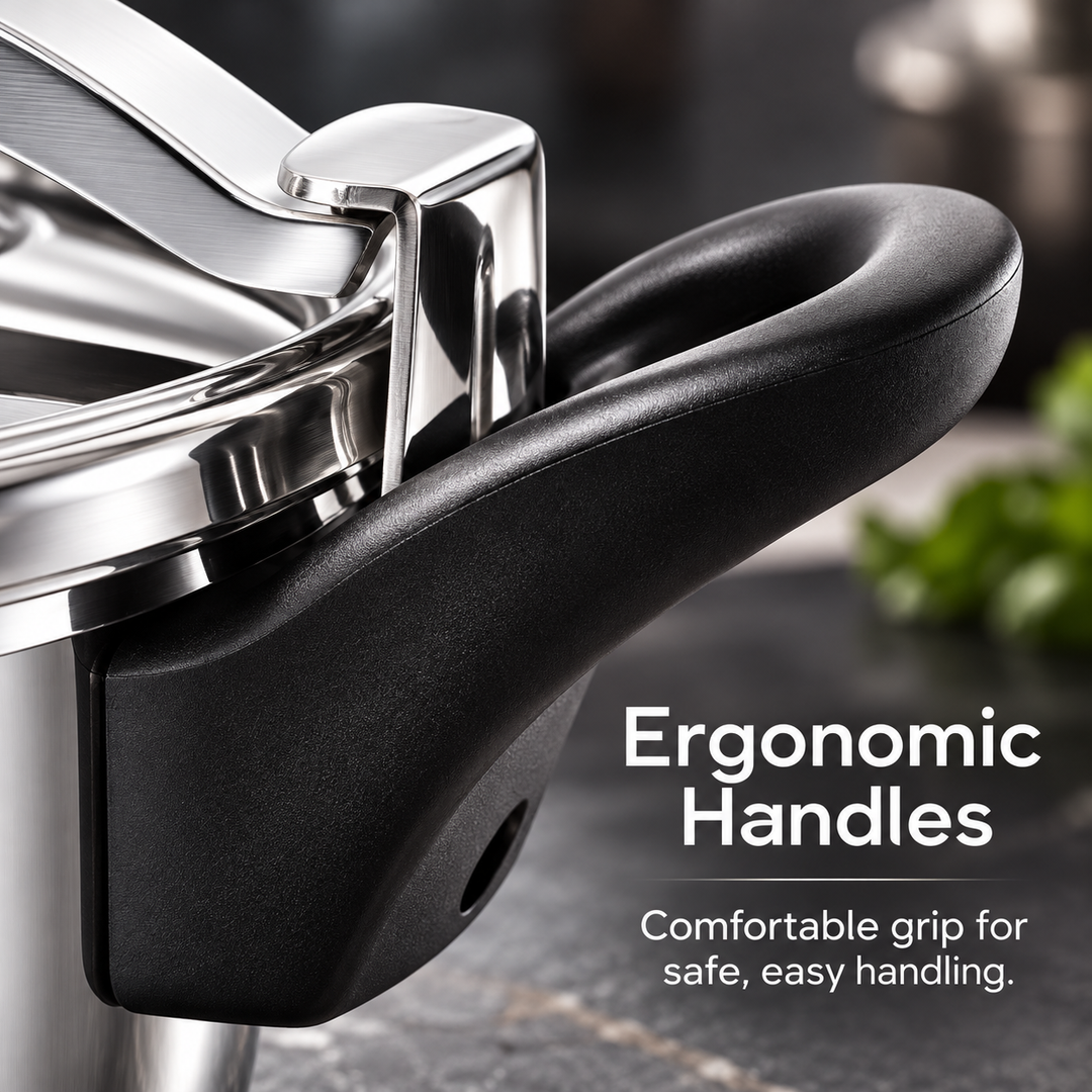 Royal Swiss Stainless Steel Manual Pressure Cooker feature image 9 