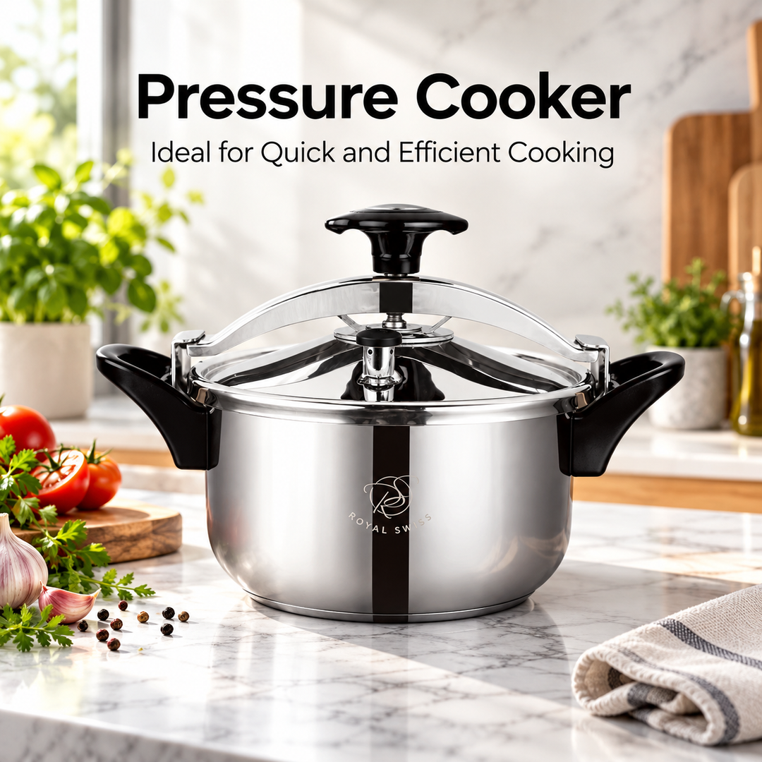 Royal Swiss Stainless Steel Manual Pressure Cooker feature image 10 