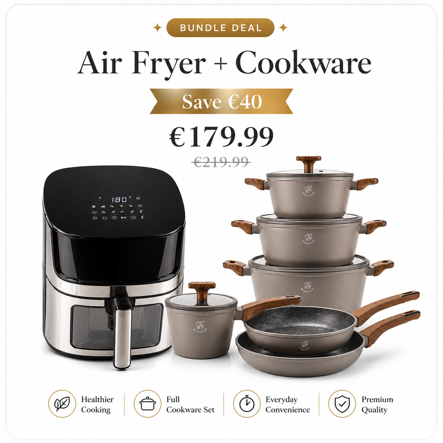 Air Fryer + Cookware Set