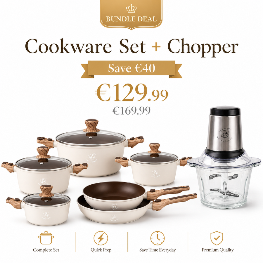 MGT Cooking Essentials Bundle — Cookware Set + Chopper