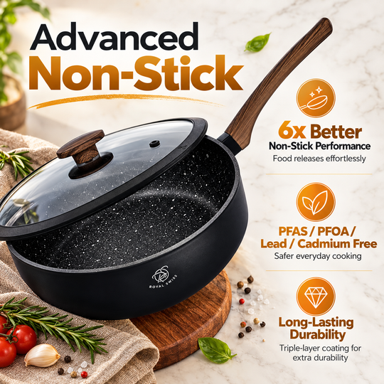 24cm Deep Frying Pan with Lid – Family Fry Pan