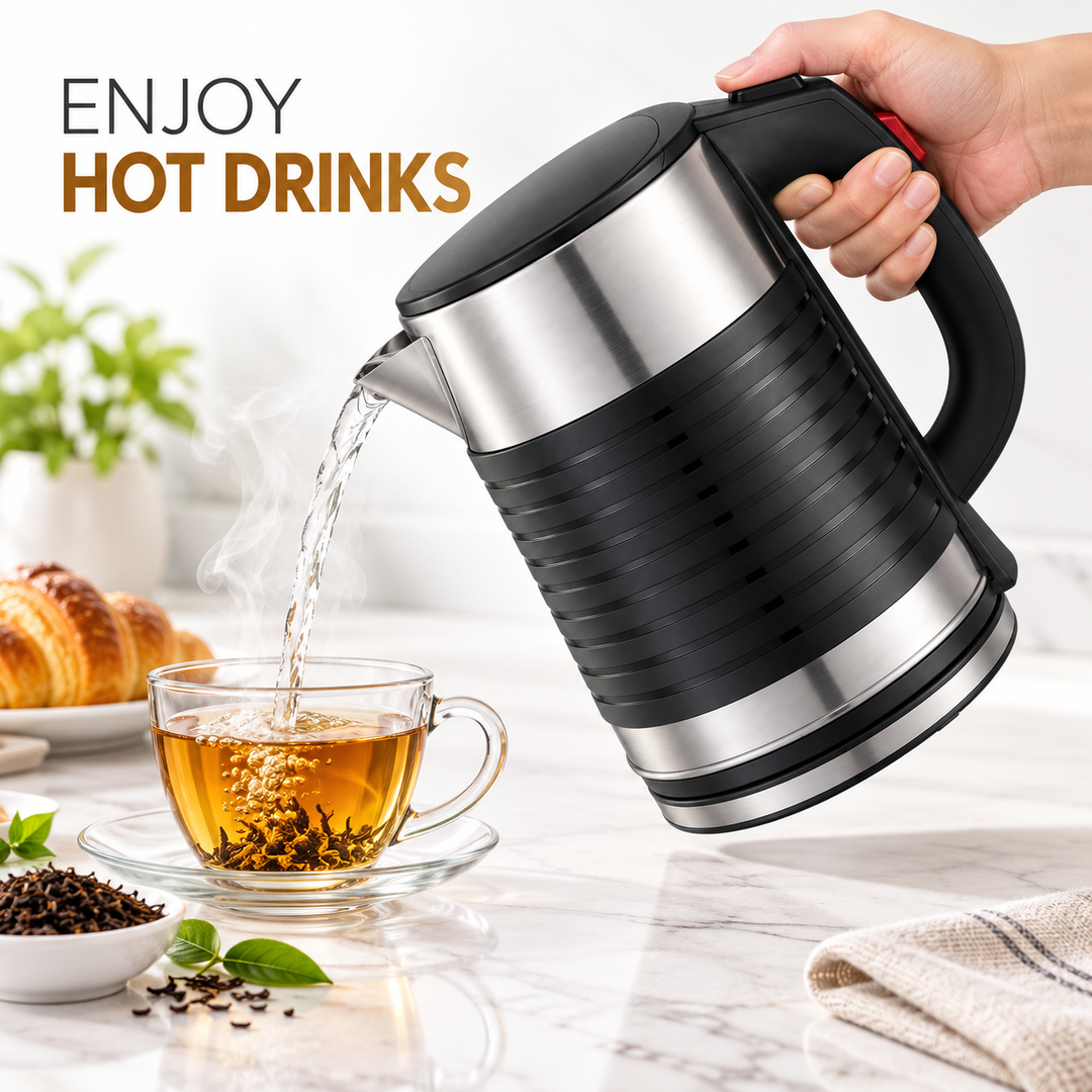 Royal Swiss 2.5L Electric Kettle – 1500W Stainless Steel