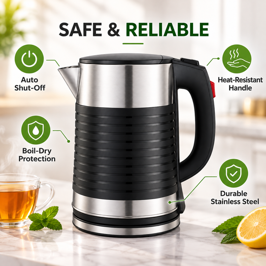 Royal Swiss 2.5L Electric Kettle – 1500W Stainless Steel