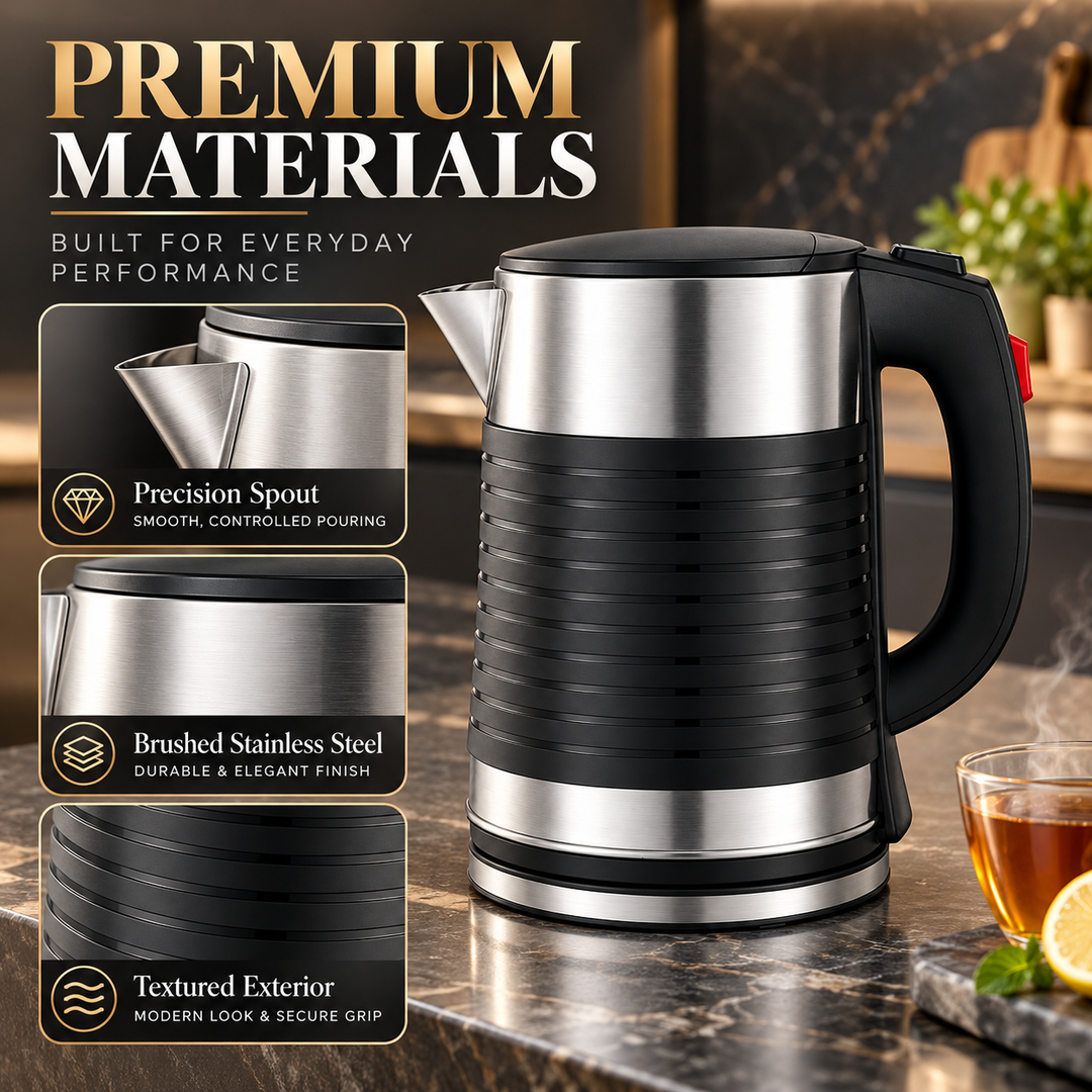 Royal Swiss 2.5L Electric Kettle – 1500W Stainless Steel