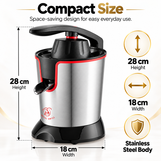 JE-630H Electric Citrus Juicer 300W – Stainless Steel Lever Press