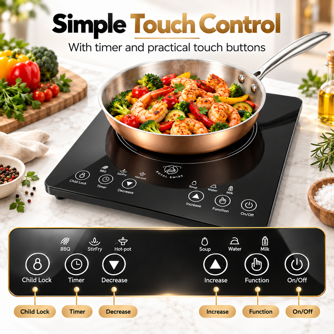 2200W Portable Induction Hob – Touch Control