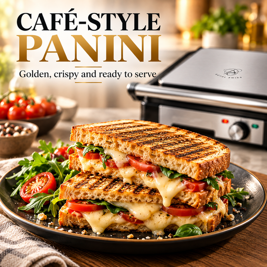 1800W Contact Grill – Removable Non-Stick Plates &amp; Panini Press