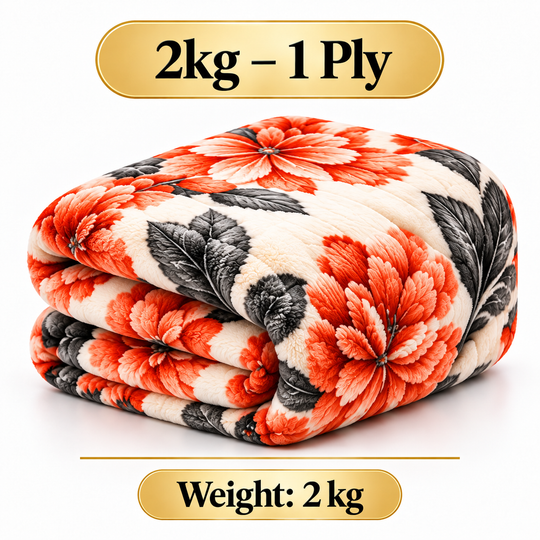 Royal Spain floral blanket 2kg – 1 Ply 