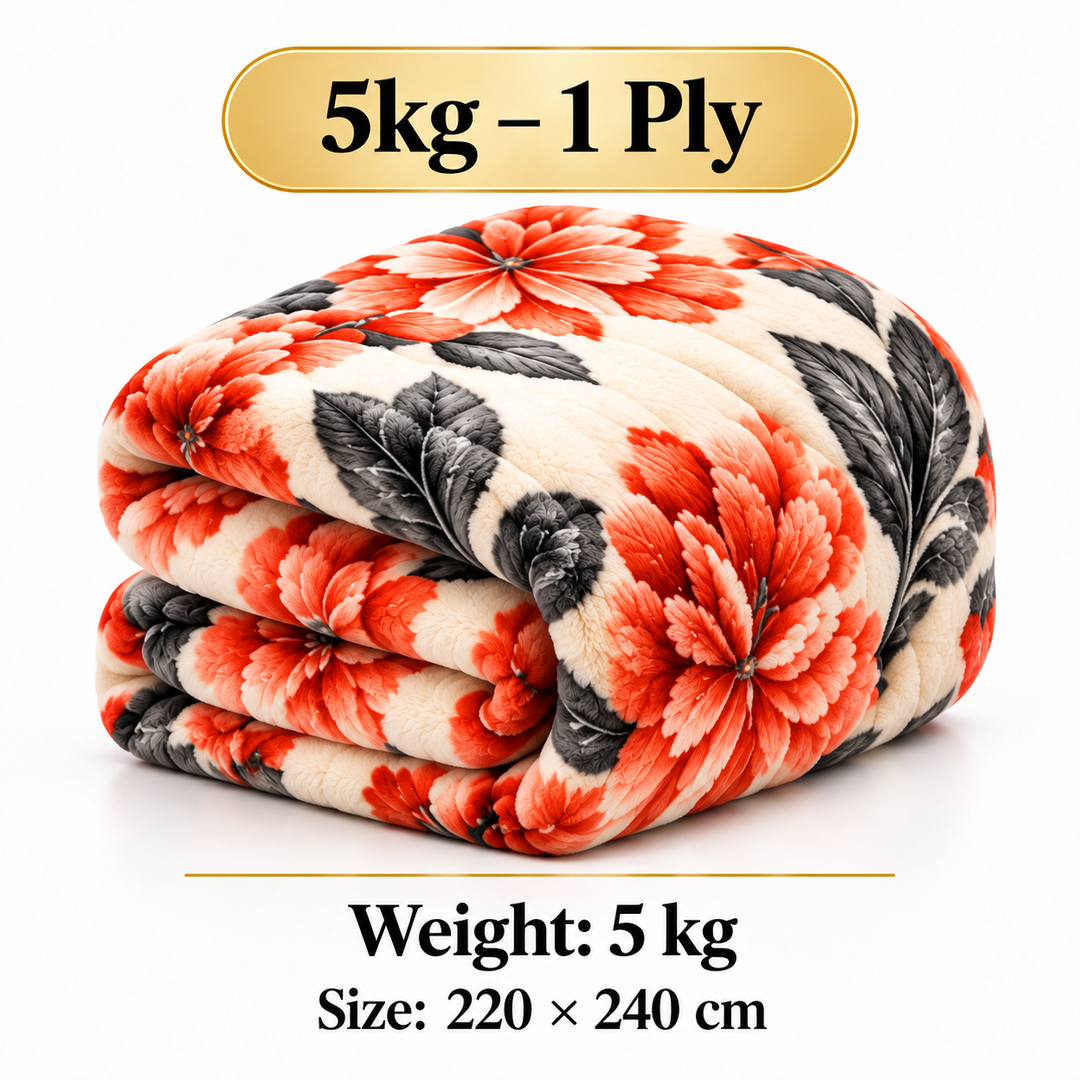 Royal Spain floral blanket 5kg – 1 Ply 