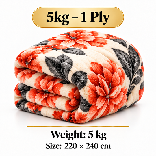 Royal Spain floral blanket 5kg – 1 Ply 