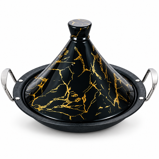 Tajine 32 cm – Induction Compatible, Non-Stick, Porcelain Lid