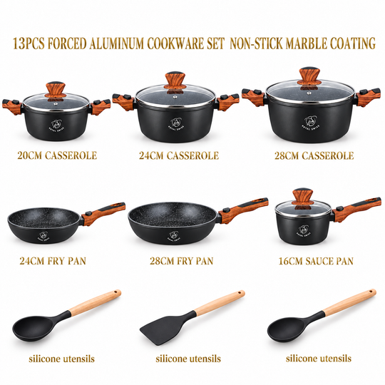 Royal Swiss 13-Piece Detachable Cookware Set Beige image 3 