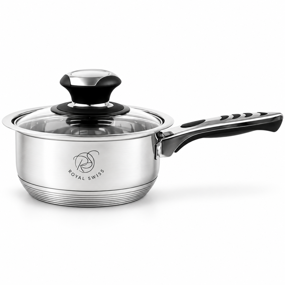 16-Piece Stainless Steel Cookware Set – 18/10 Inox – 7-Layer Thermal Base – Induction