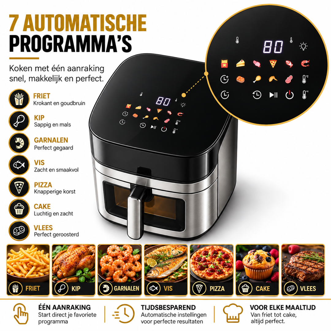 8L Digital Air Fryer – Hot-Air Cooker