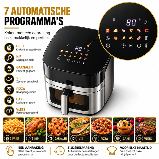 8L Digital Air Fryer – Hot-Air Cooker