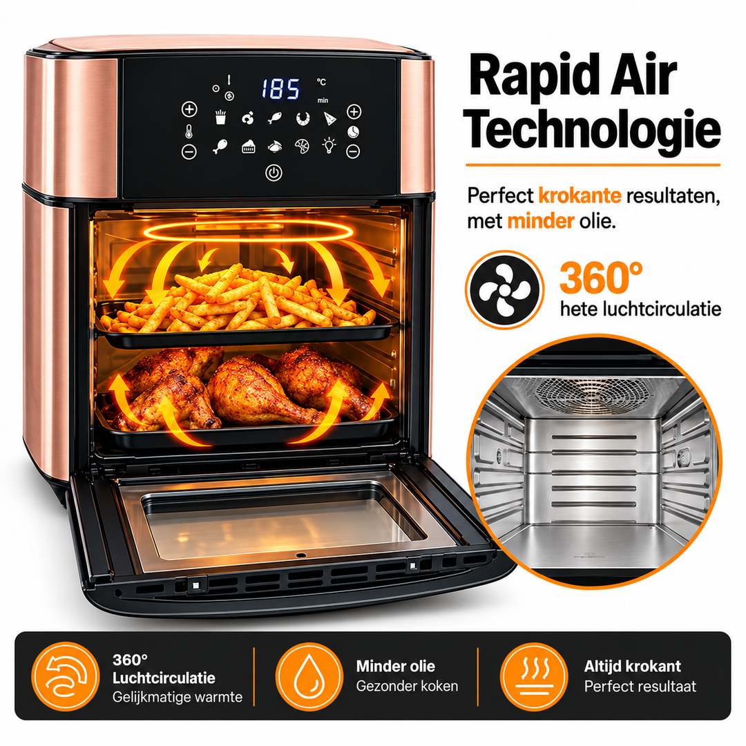 Royal Swiss 16L Air Fryer Oven Model 0552