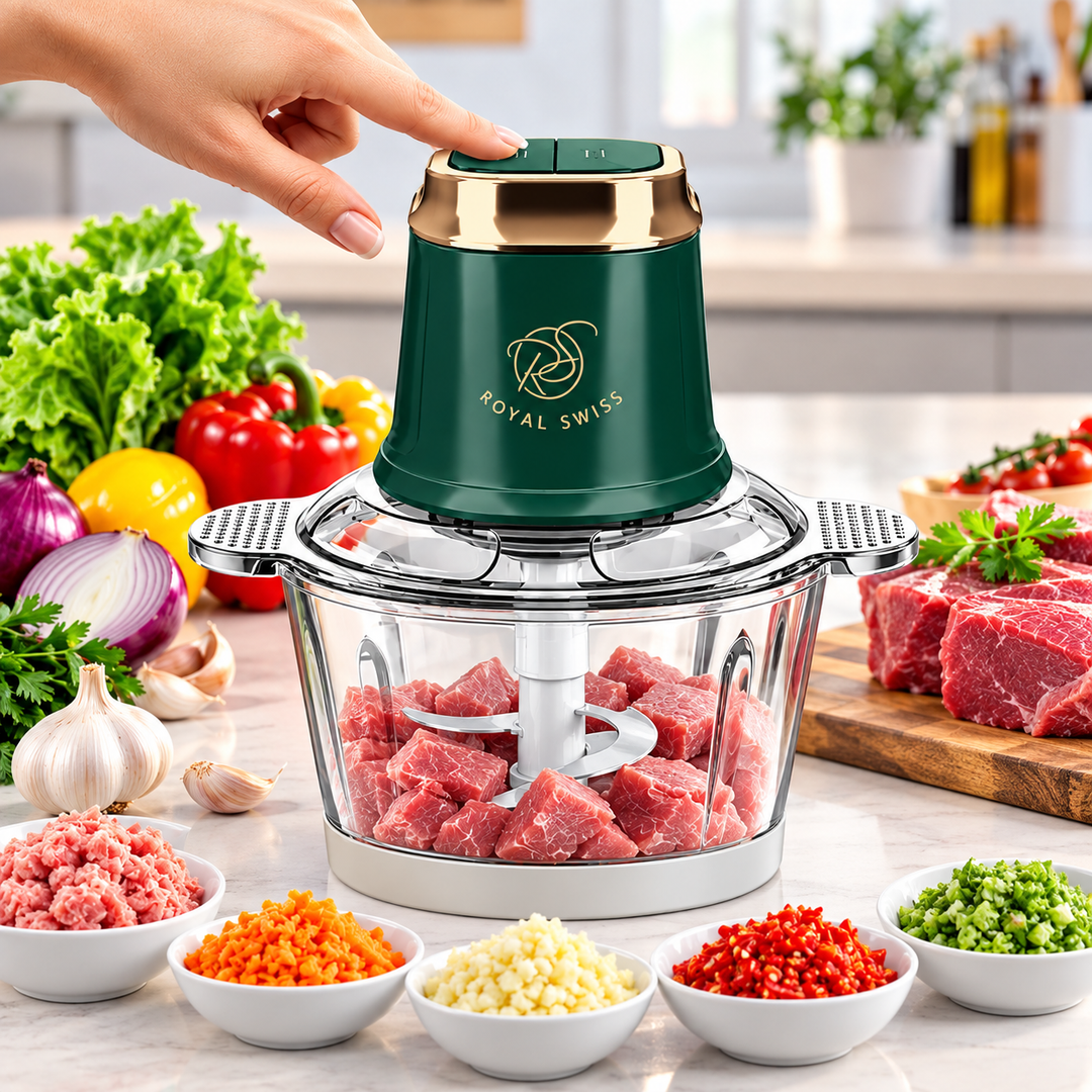 3L Stainless Steel Food Chopper – 2 Precision Blades