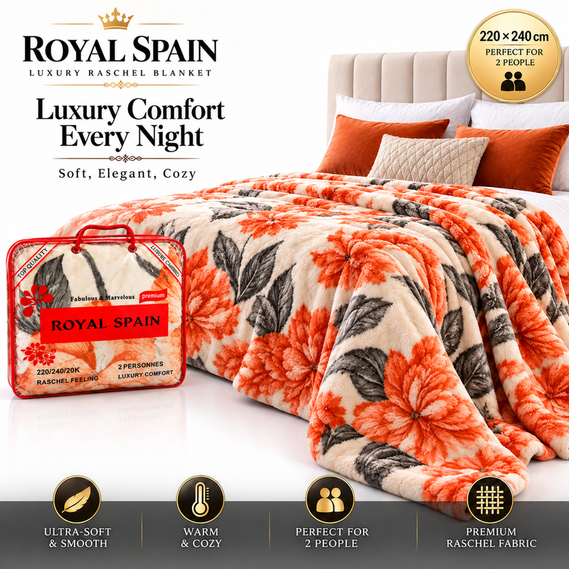 Royal Spain luxury floral blanket advertisement #weight-combination_shared