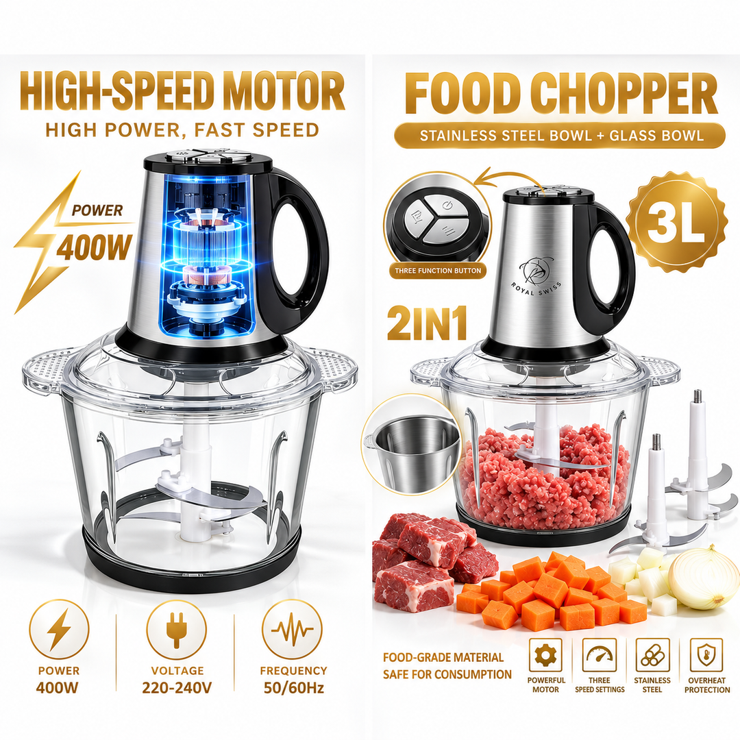 3L 2-in-1 Food Chopper 400W