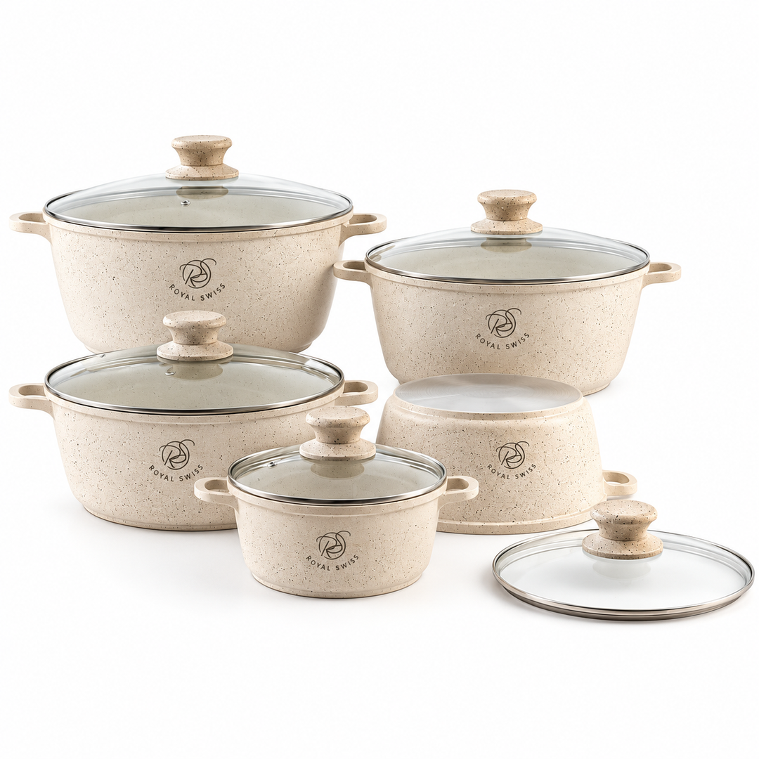 Royal Swiss cookware set Black 