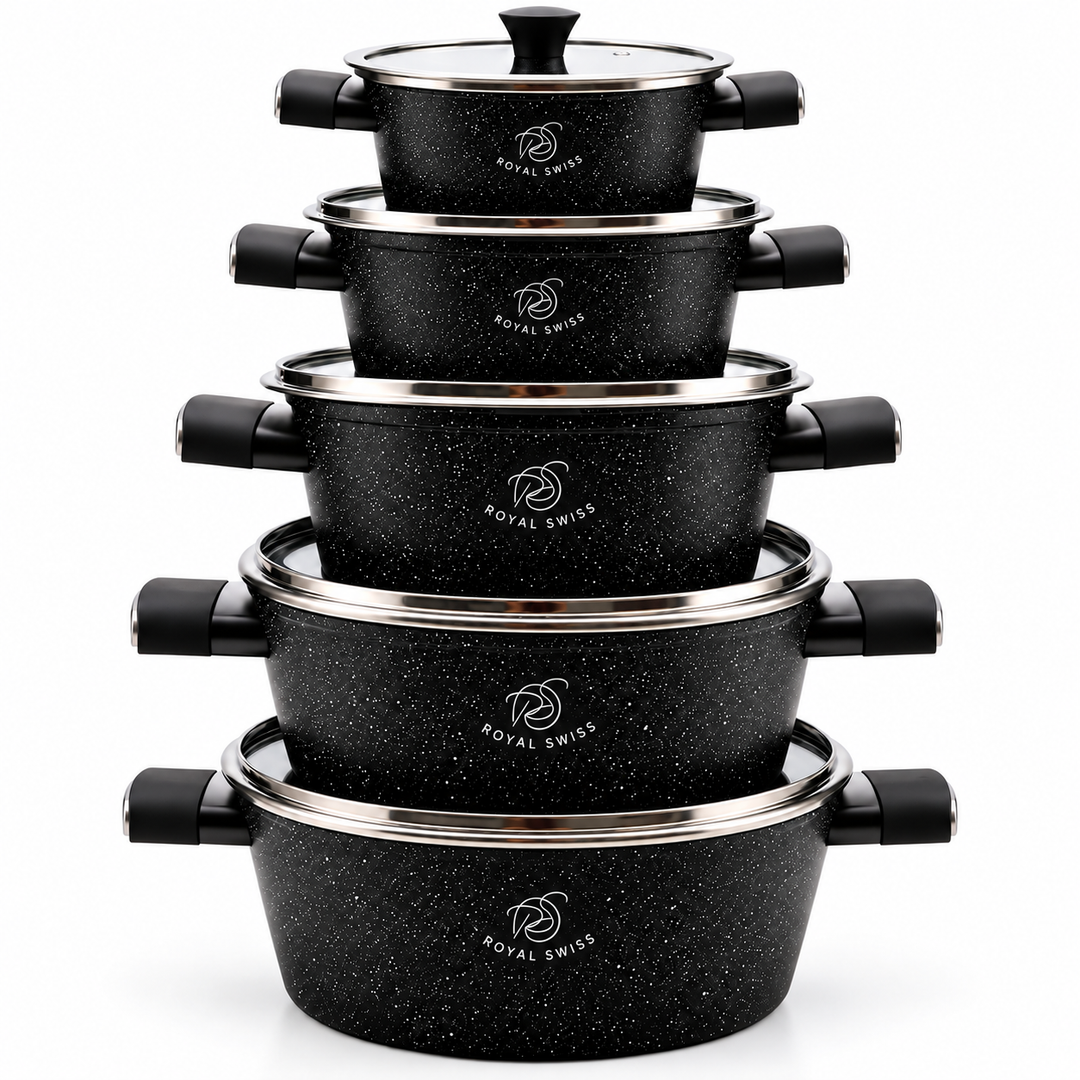 Royal Swiss cookware set Black #colour_black