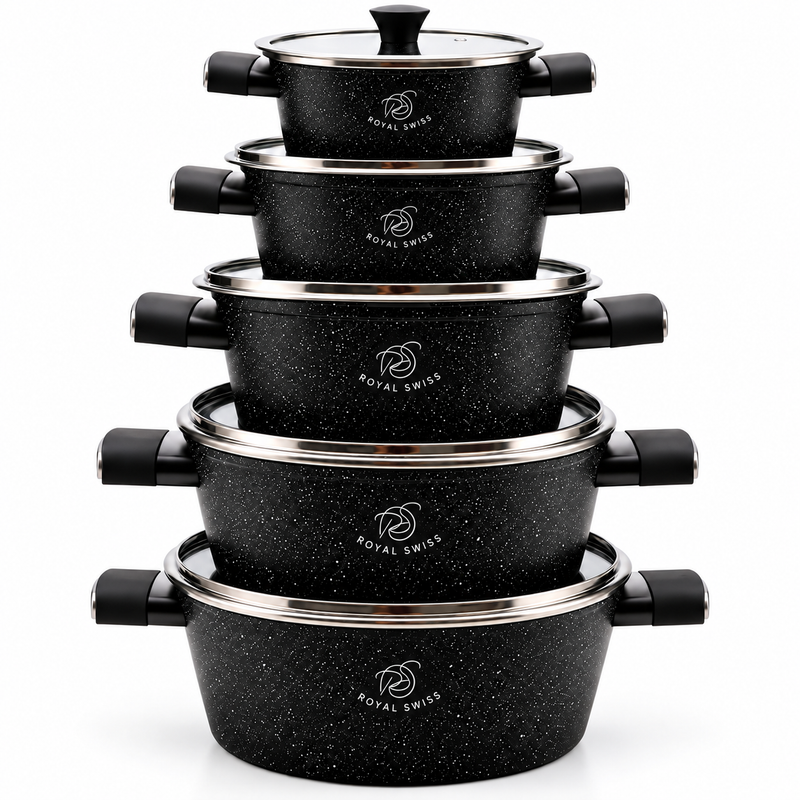 Royal Swiss cookware set Black #colour_black