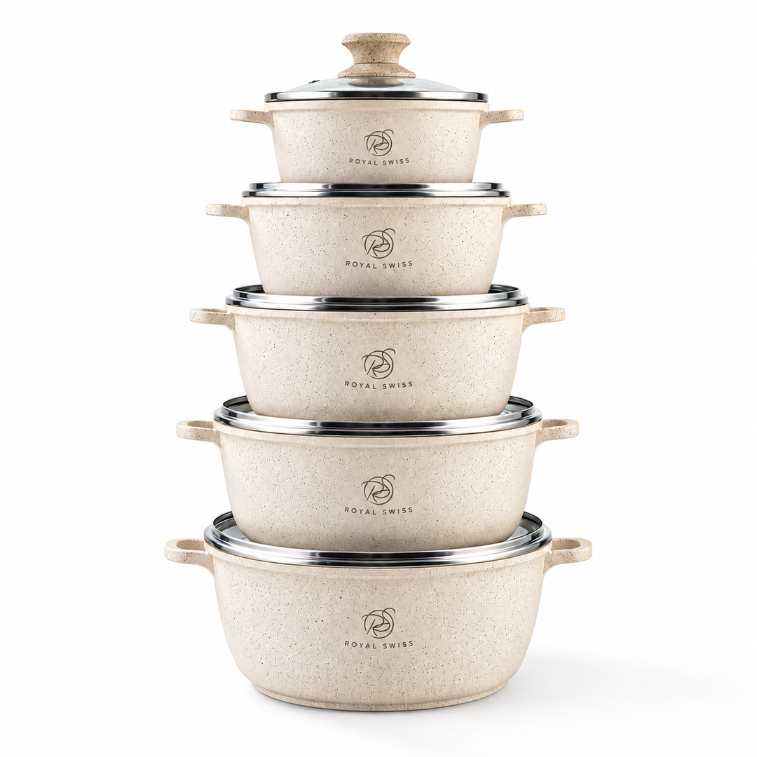 Royal Swiss cookware set Black 
